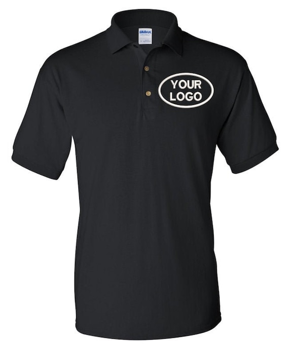 Custom Polo Shirt Company Logo Shirt Personalized Logo Etsy