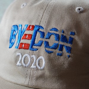 CUSTOM Embroidered Byedon 2020 Hat Joe Biden Flag Democrat Anti Trump Bye Don 1 President Election Harris
