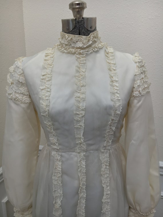 Vintage 60/70s Lorrie Deb San Francisco Wedding D… - image 1