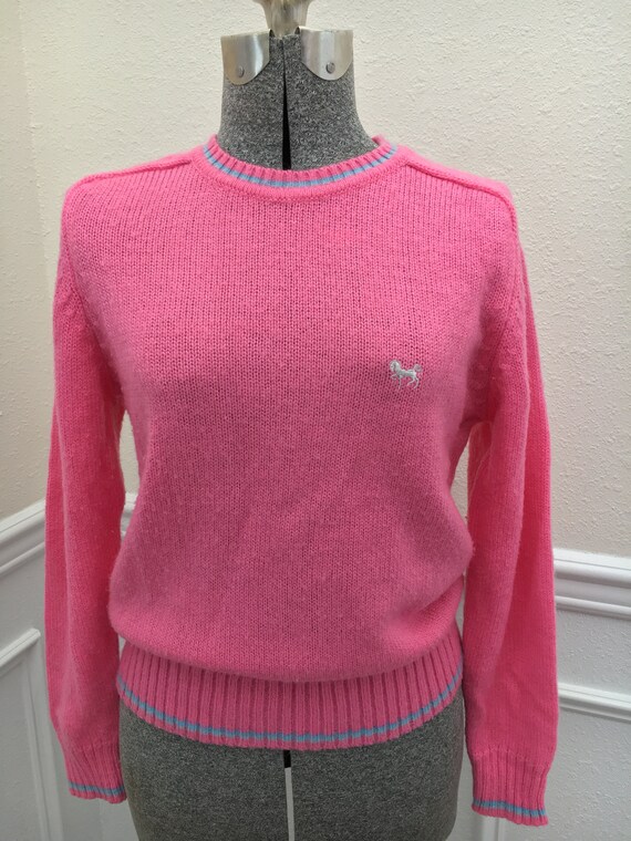 Vintage 1980s Pink Hunters Glen Sweater (Size L)