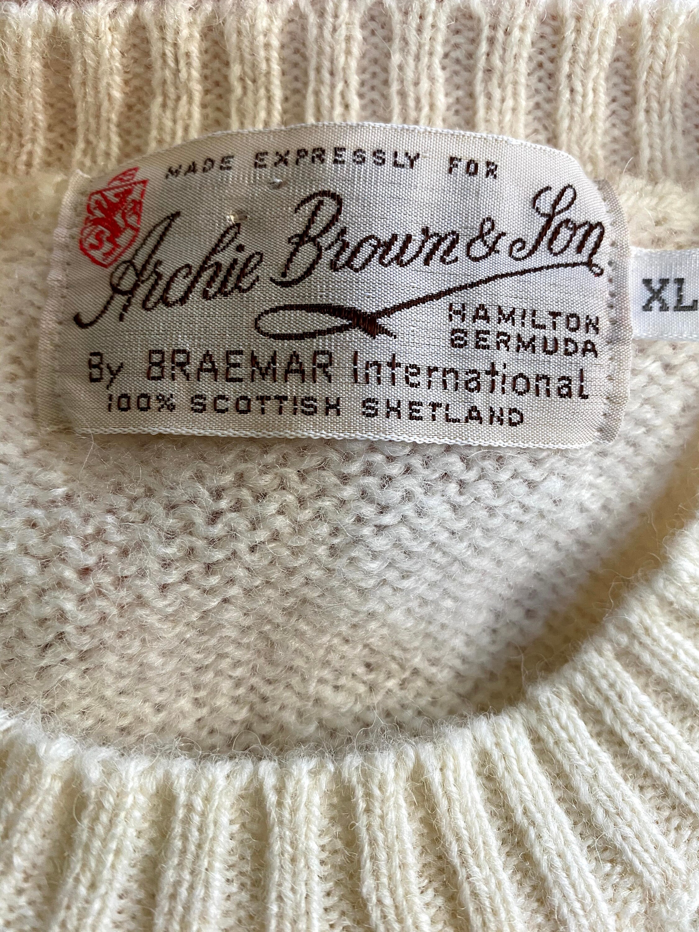 Vintage 1960/70s Archie Brown & Son of Bermuda Shetland Wool | Etsy