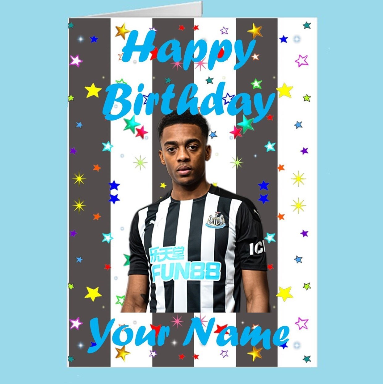 Newcastle United FC Personalised Birthday Card Etsy UK