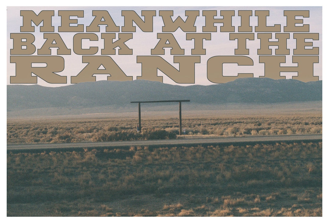 Meanwhile Back at the Ranch - Etsy