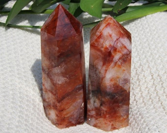 Flashy Fire Quartz Towers, Fire Quartz, Rainbow Tower, Fire quartz Crystal, Crystal Tower, Orange Red Quartz, Rainbow Quartz, High Quality