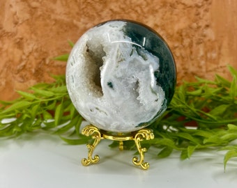 3 inch Moss Agate Sphere