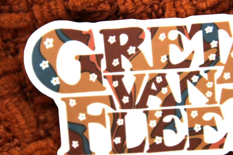 Greta Van Fleet Sticker Greta Van Fleet Flower Sticker Logo - Etsy