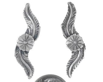 Cast Sterling Silver Leaf Flower Design 6033 - Indian Jewelry Supplies