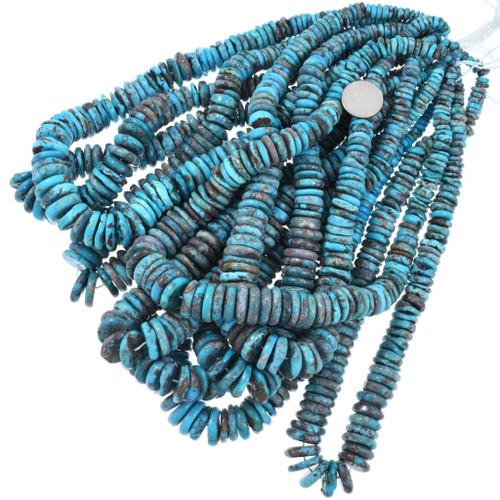 Cut Turquoise Disc Large Graduated Turquoise Disc Beads Deep Blue 5mm to 15mm 5077 - Etsy