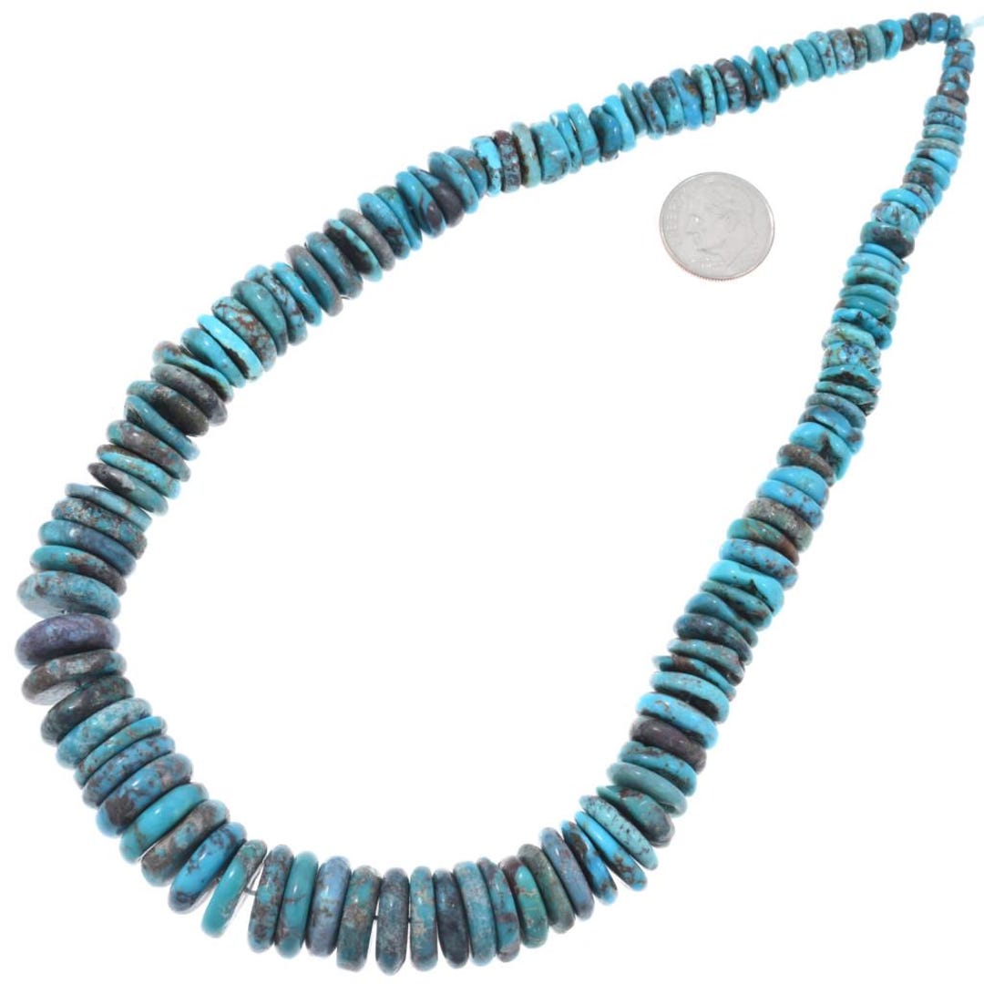 Cut Turquoise Disc Large Graduated Turquoise Disc Beads Deep Blue 5mm to 15mm 5077 - Etsy
