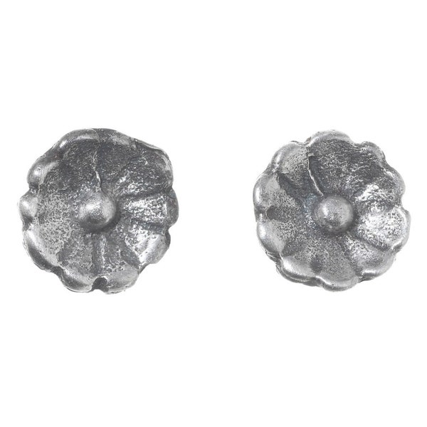 Sterling Silver Flower Casting 5mm Set of 2 6420 - Indian Jewelry Supplies