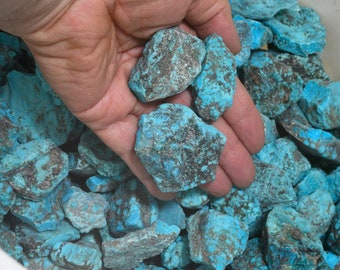 Ithaca Peak Turquoise Rough Nuggets 1/4 Pound Lot 0011