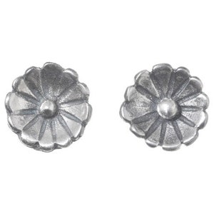 Sterling Silver Flower Casting 9mm Set of 2 6419- Indian Jewelry Supplies