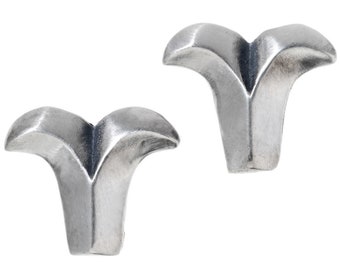 Squash Blossom Sterling Silver Jewelry Ornament 18mm Set of 2 6132
