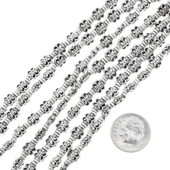 Silver Butterfly Beads 6mm X 8mm Priced per 8 Strand Etsy