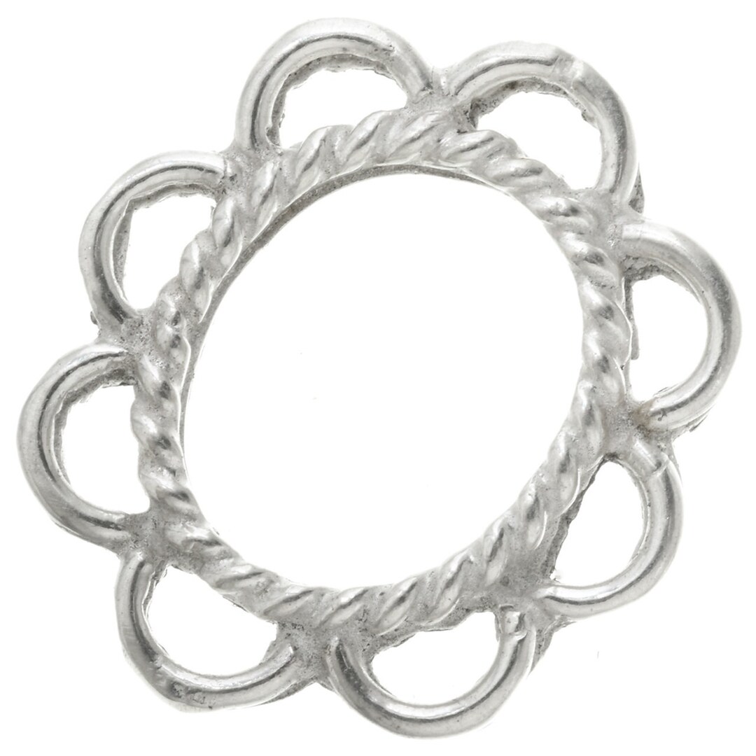 魅力的な価格 Sterling Silver Twistwire Frame for 8mm X 10mm Stones 6166 額縁