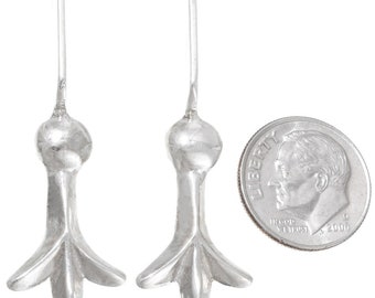 Squash Blossom Necklace Part Double Strand Sterling Silver Set of 2 6082