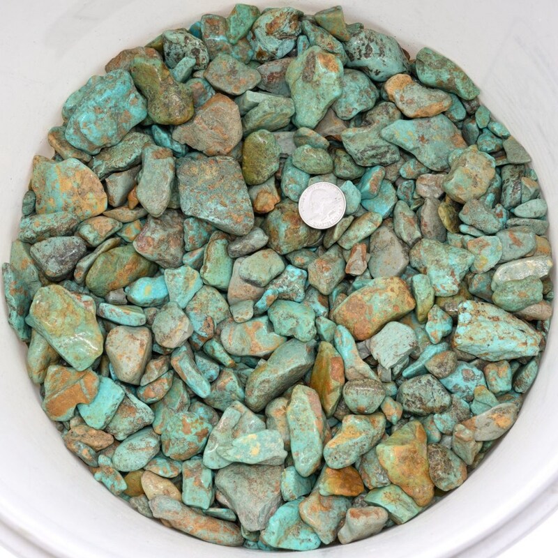 1/4 Lb Lot Sonora Turquoise Rough – Bulk Natural Stone, New