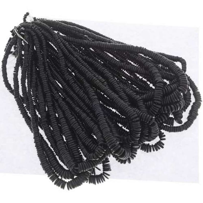 Black Jet Heishi Beads 4mm to 10mm 18 Inch Strand Indian - Etsy