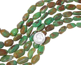 Graduated Natural Emerald Valley Turquoise Beads 7mm up to 20mm 5223