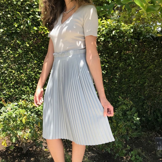 Pleated T-shirt topped dress