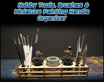 TTG Modular Hobby Tools, Brushes & Miniature Painting Handle Organizer