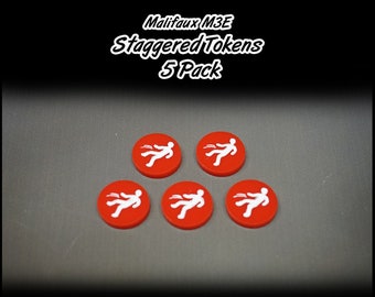 Malifaux M3E Staggered Tokens - 5 Pack