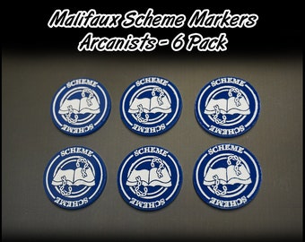 Malifaux M3E Scheme Markers - Arcanists - 6 Pack