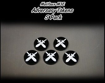 Malifaux M3E Adversary Tokens - 5 Pack