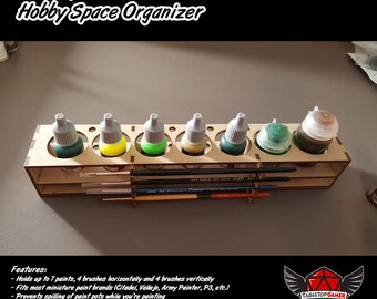 TTG Modular Hobby Brush & Tools Organizer and 2 Drawer Unit