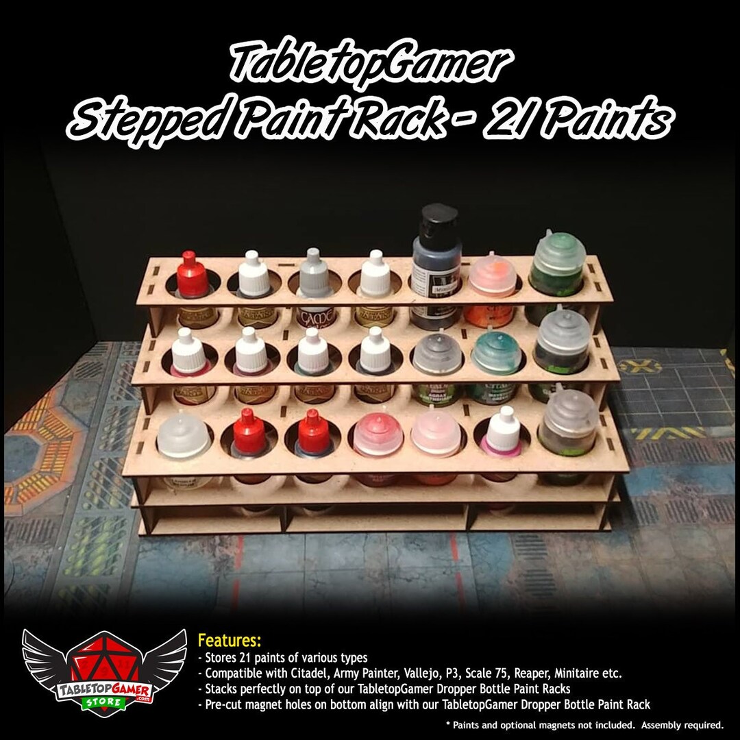 All Panel Paint Rack TTG Modular Stepped Universal Paint Rack - 21 Paints - Etsy