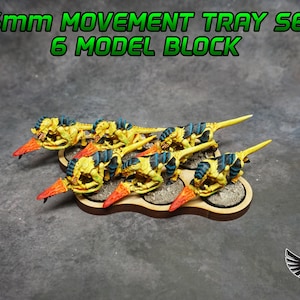 25mm Movement Tray Set - 6 Model Block