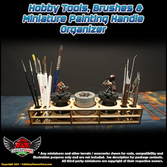 TTG Modular Hobby Tools, Brushes & Miniature Painting Handle Organizer 