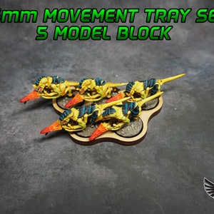 25mm Movement Tray Set - 5 Model Block