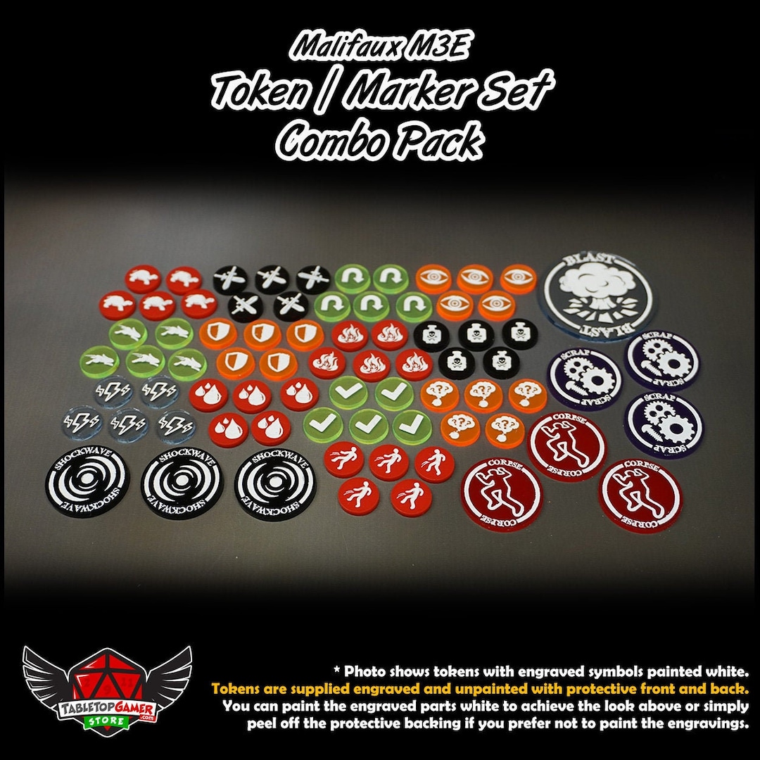 Malifaux M3E Token / Marker Set Combo Pack - Etsy
