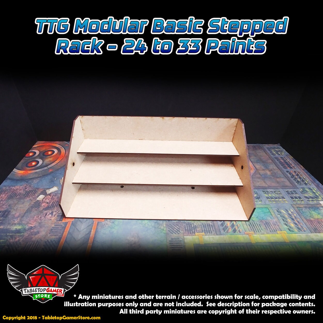 TTG Modular Basic Stepped Rack 24 to 33 Paints - Etsy