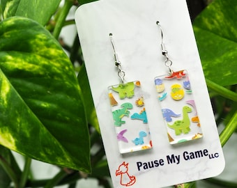 Scattered Dinosaur Earrings