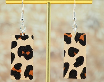 Leopard Spots Acrylic Earrings