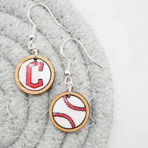 Baseball Mix-and-Match Earrings