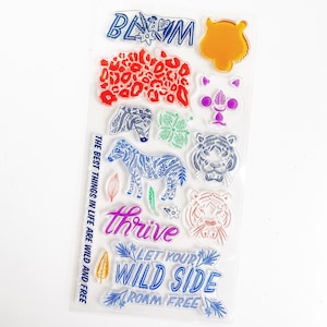 Wilde Seite klar Stempel