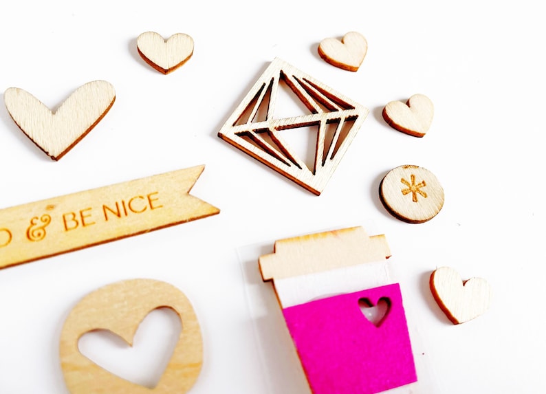 Wood veneers embellishments