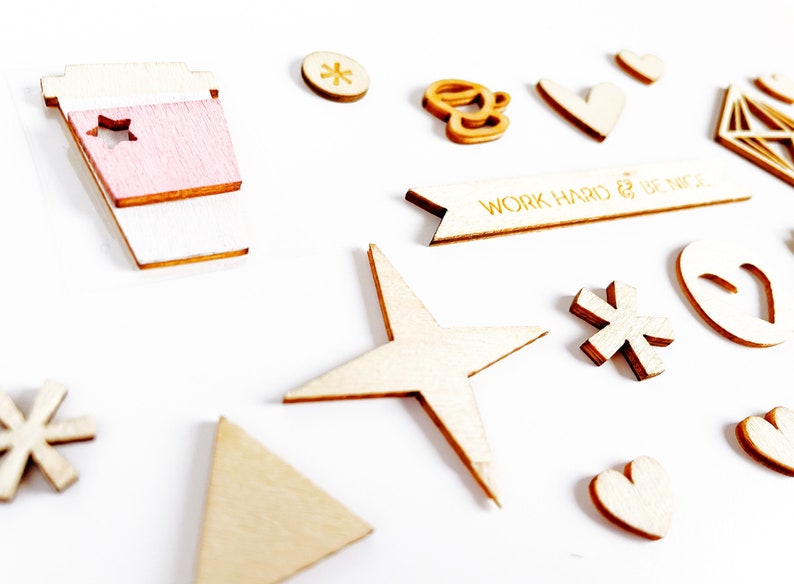 Wood veneers embellishments