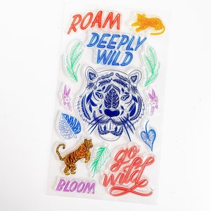 Roam and Go Wild clear stamp