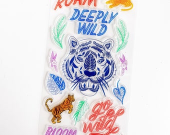 Roam and Go Wild clear stamp