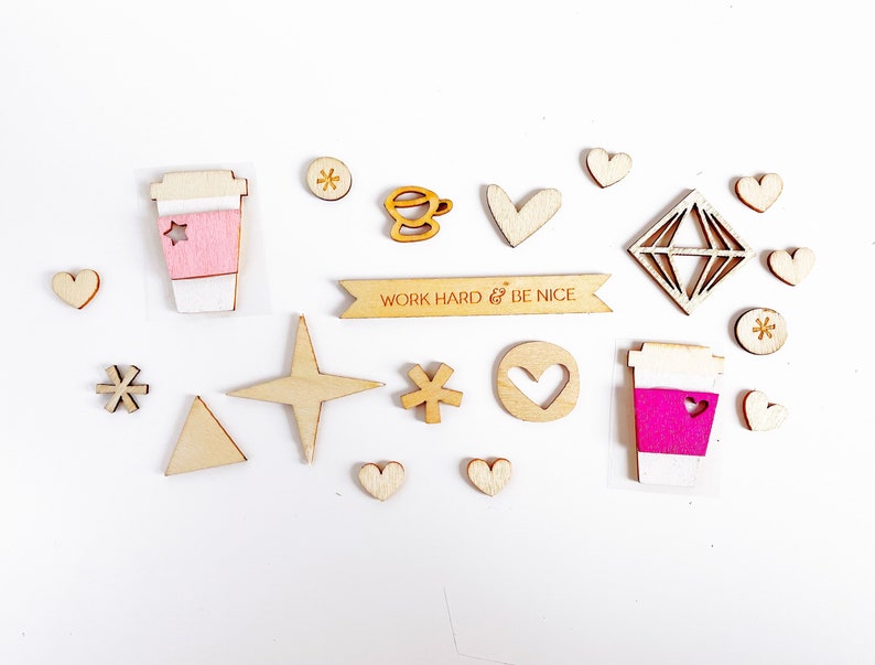 Wood veneers embellishments