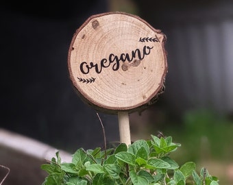 Garden Markers| Outdoor Plant Markers for Garden| Herb Marker Set| Wood Vegetable Garden Markers| Garden Stakes| Plant Labels| Gift for Mom