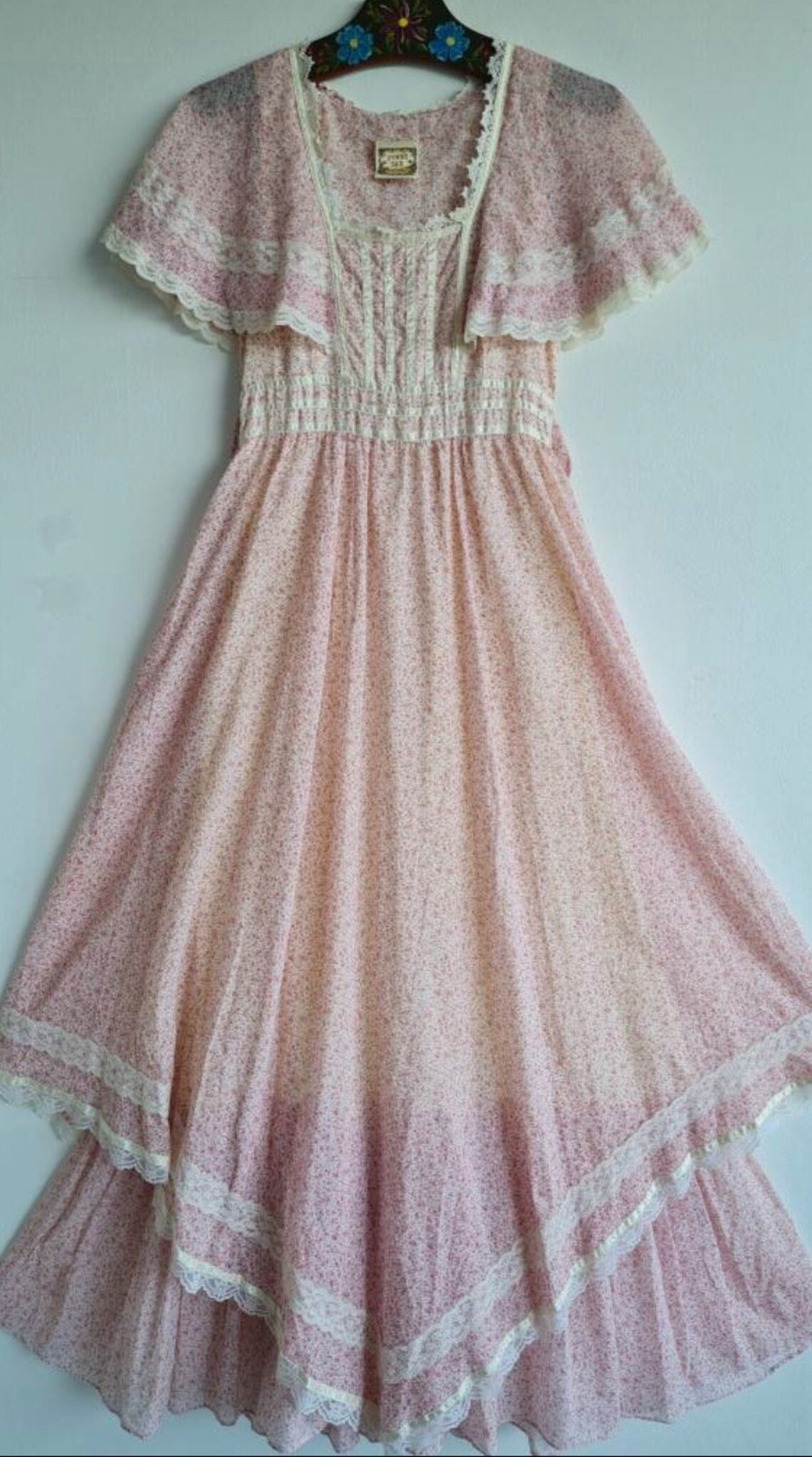 Vintage Dyed Pink Gunne-Sax style Formal Dress main image 0