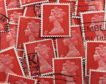 イギリス女王エリザベス2世 1952年 4ペンス切手（希少） - Etsy 日本