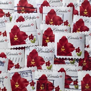 Stamp Art, Blume, Forever Stempel, Kanada, gebrauchte Stempel