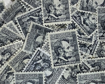 希少な米国リンカーン・ブラック4セント切手（1965-1978年） - Etsy 日本