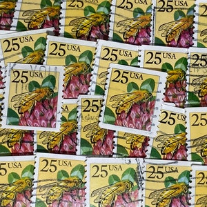 Stamp Art, Honey Bee, 25 cent, VS, gebruikte postzegels